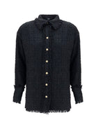 Balmain Tweed Shirt - Noir