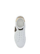 Dolce & Gabbana Portofino Sneakers - White/Gold Dark