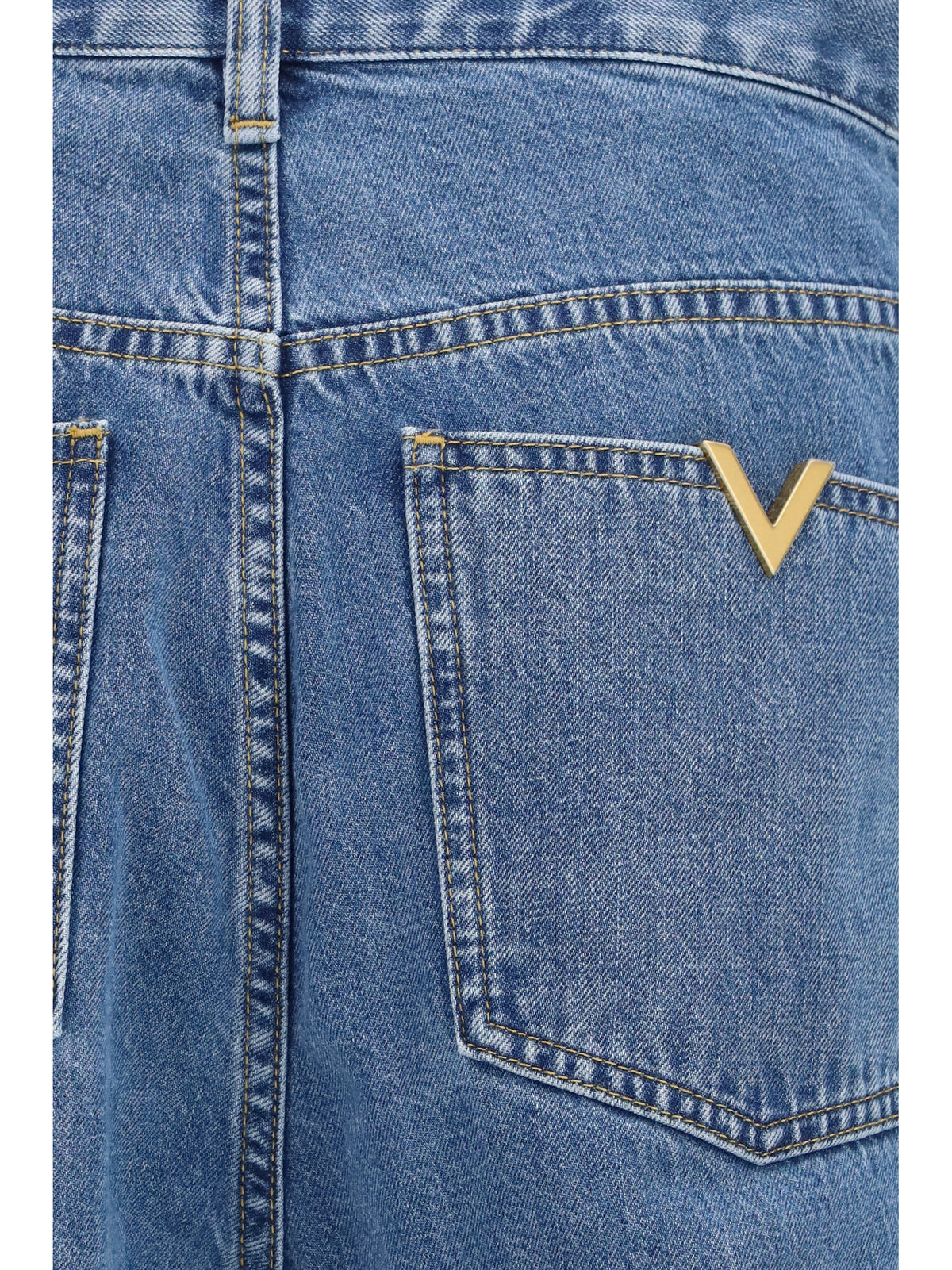 Valentino Straight-leg denim Jeans - Light Blue Denim