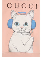 Gucci Cotton Sweatshirt with Yuko Higuchi print for Girl - Smooth Pink/Mc
