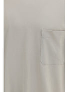 Lemaire Cotton blend T-shirt - Pearl