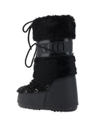 Moon Boot Icon Faux Fur Boots - Black