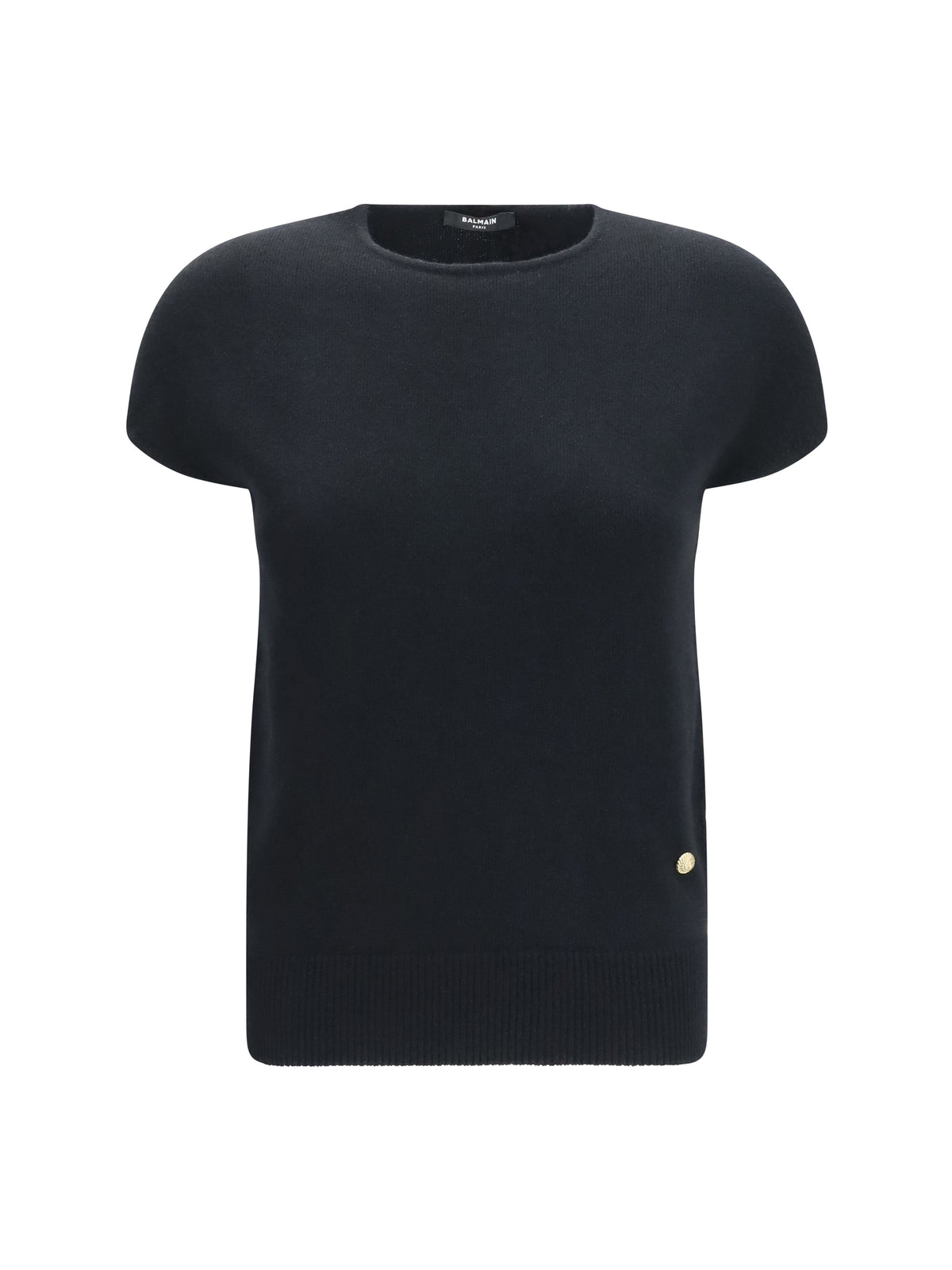 Balmain Sleeveless wool and cashmere Sweater - Noir