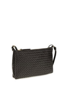 Bottega Veneta Intrecciato Shoulder Bag - Espresso-Brass V