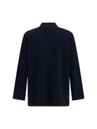 Valentino Wool Cardigan with VLogo - Navy