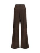 Rick Owens Wide-leg suede Pants - Grease