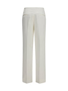 Toteme Easy Raw Edge Pants - White