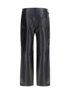 Magda Butrym Straight-leg leather Pants - Black