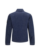 Stone Island Denim Biker Jacket - Blue Rinse
