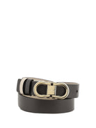 Ferragamo Reversible leather Belt - Brown Patterned Dark
