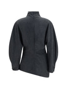 Khaite Harlow wool-cashmere Top - Charcoal