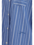 Ganni Striped cotton T-shirt - Nouvean Navy