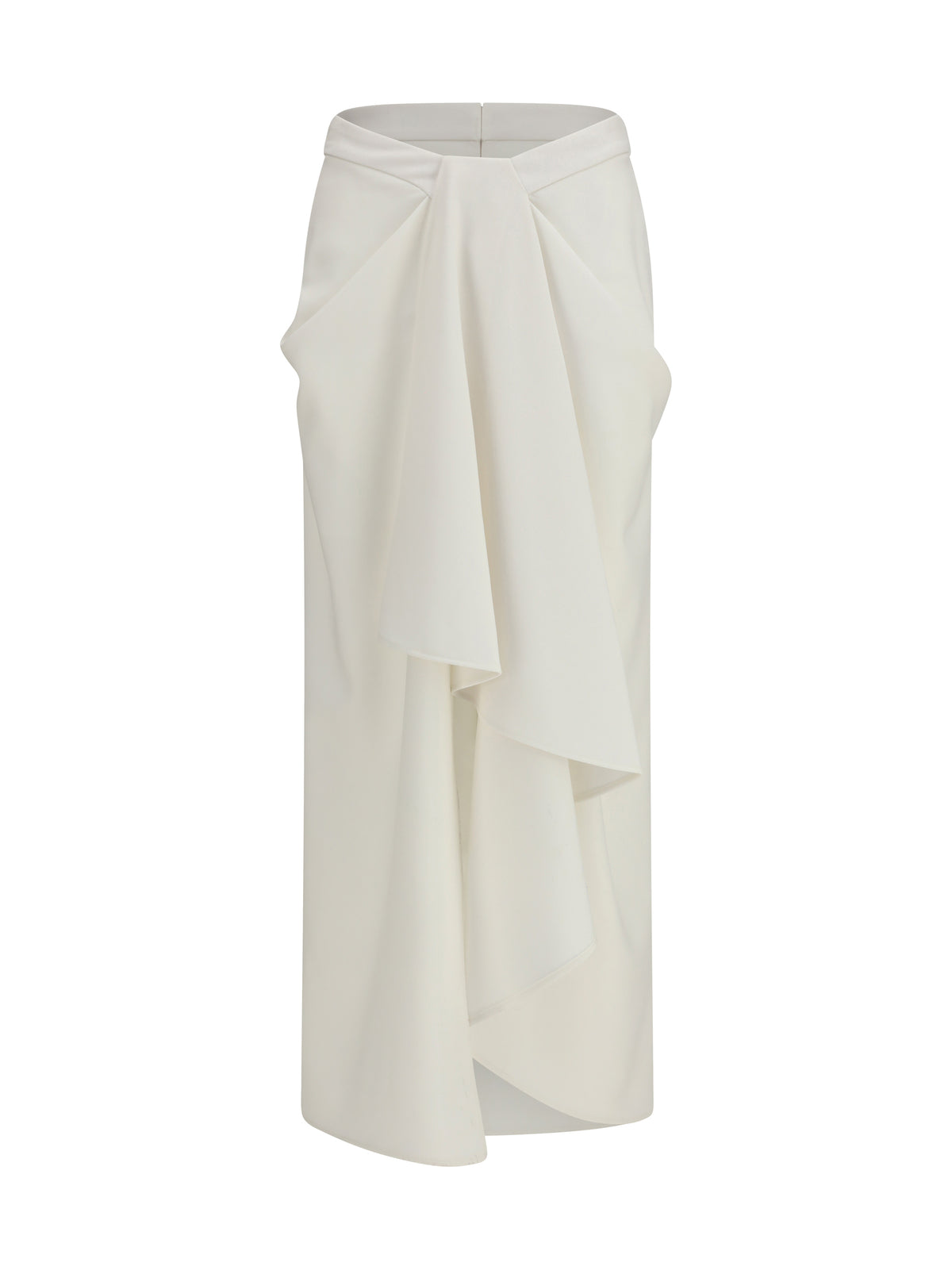 Givenchy Long draped wool and mohair Skirt - White