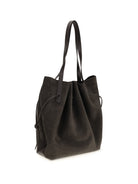 Yuzefi Scallop suede Shoulder Bag - Ganache