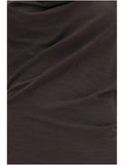 Brunello Cucinelli Techno wool jersey Draped Dress with monili - Caffe'