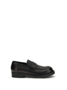 MM6 Maison Margiela Loafers with visible topstitching - Black