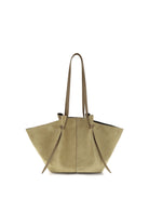 Yuzefi Suede leather Shoulder Bag - Fennel