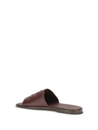 Dolce & Gabbana Grained leather Sandals - Burgundy