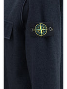Stone Island Wool-blend Shirt - Navy Blue