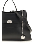Alexander McQueen Locke Shoulder Bag - Black/Silver