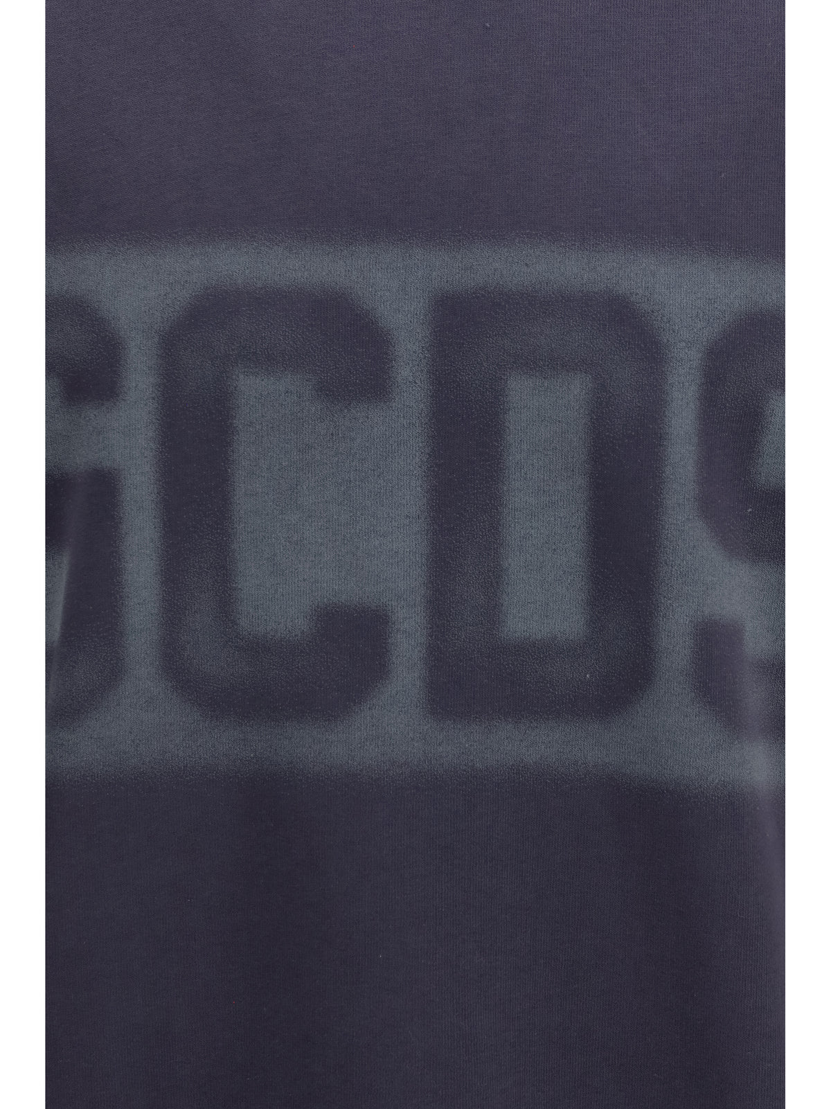 GCDS Logo Spray crewneck Sweatshirt - Meteorite/Grey