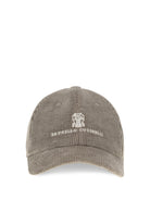 Brunello Cucinelli Ribbed Baseball Cap - Granite