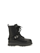 Pinko Eva lace-up leather ankle Boots - Black