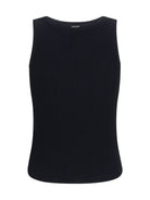 Max Mara Ribbed jersey Tank Top - Black