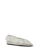 Ganni Jenny mesh Ballerinas - Egret