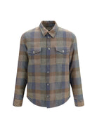 Etro Wool and cashmere check Shirt - Var. Multicolor  F.Do Green
