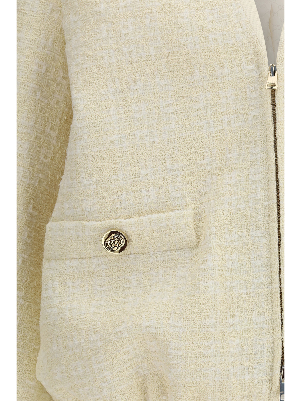 Gucci Tweed Jacket - Beige/White