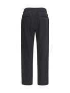 Dolce & Gabbana Wool gabardine jogger Pants - Black