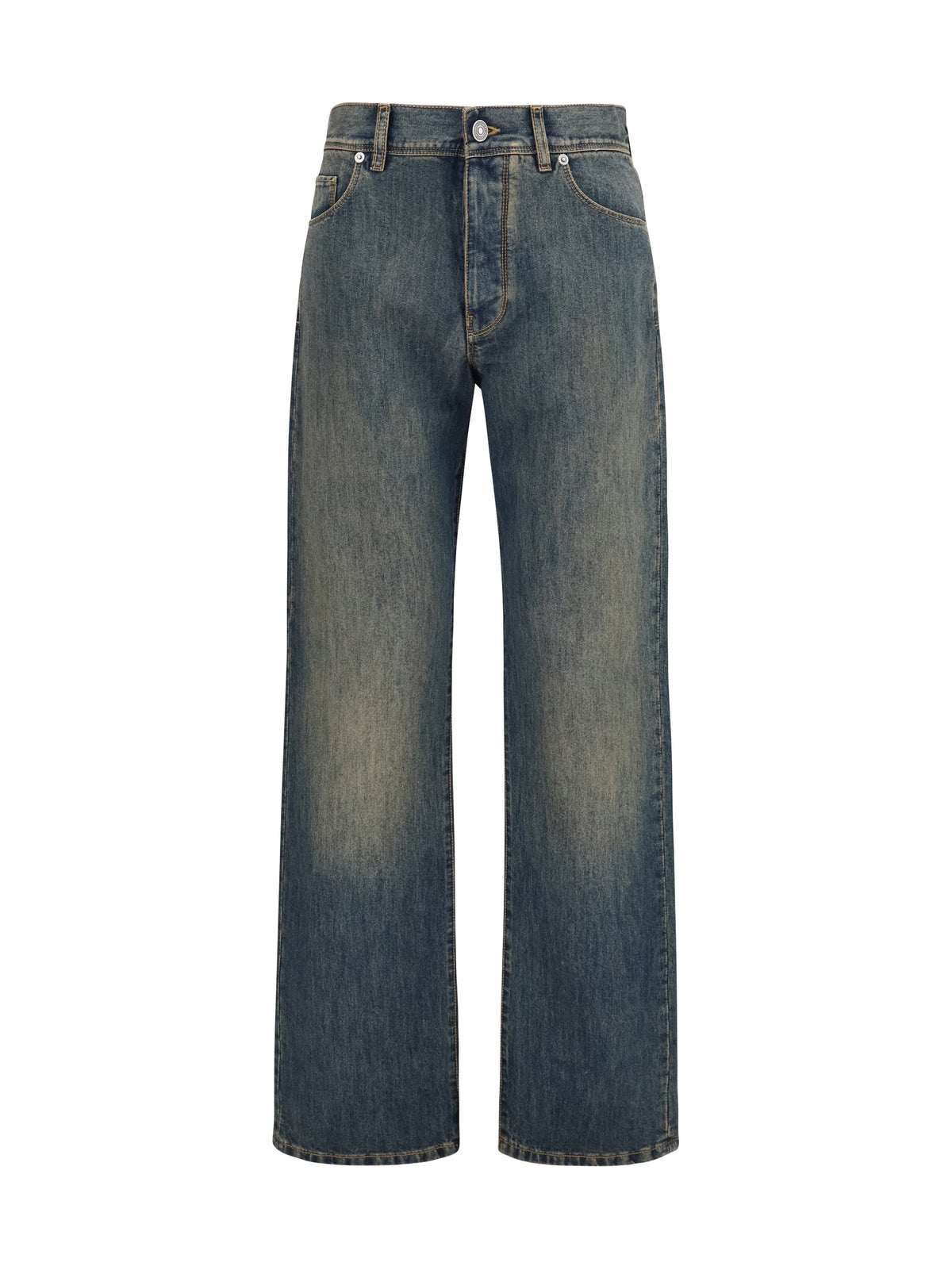 Fendi Long Jeans - Medium Wash Blue