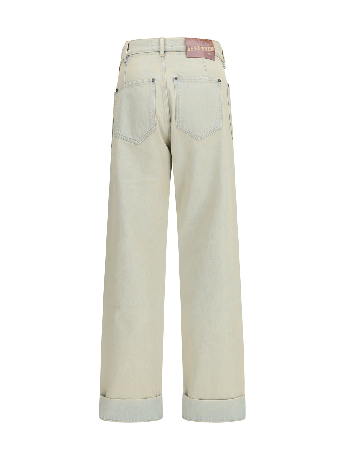 Vivienne Westwood Cotton Jeans with patch pockets - Light Blue