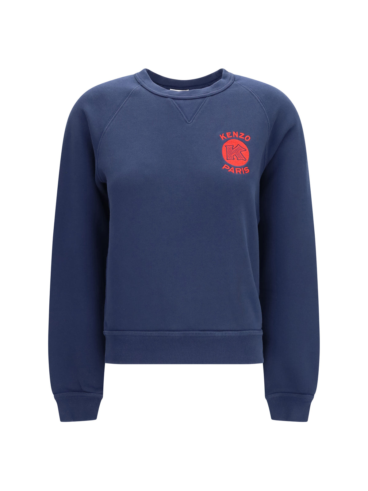 Kenzo Kenzo Paris Emblem embroidered cotton Sweatshirt - Blue Black