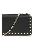 Valentino Garavani Rockstud chain Wallet - Black