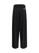 GCDS Wide-leg tailored Pants - Black/Black