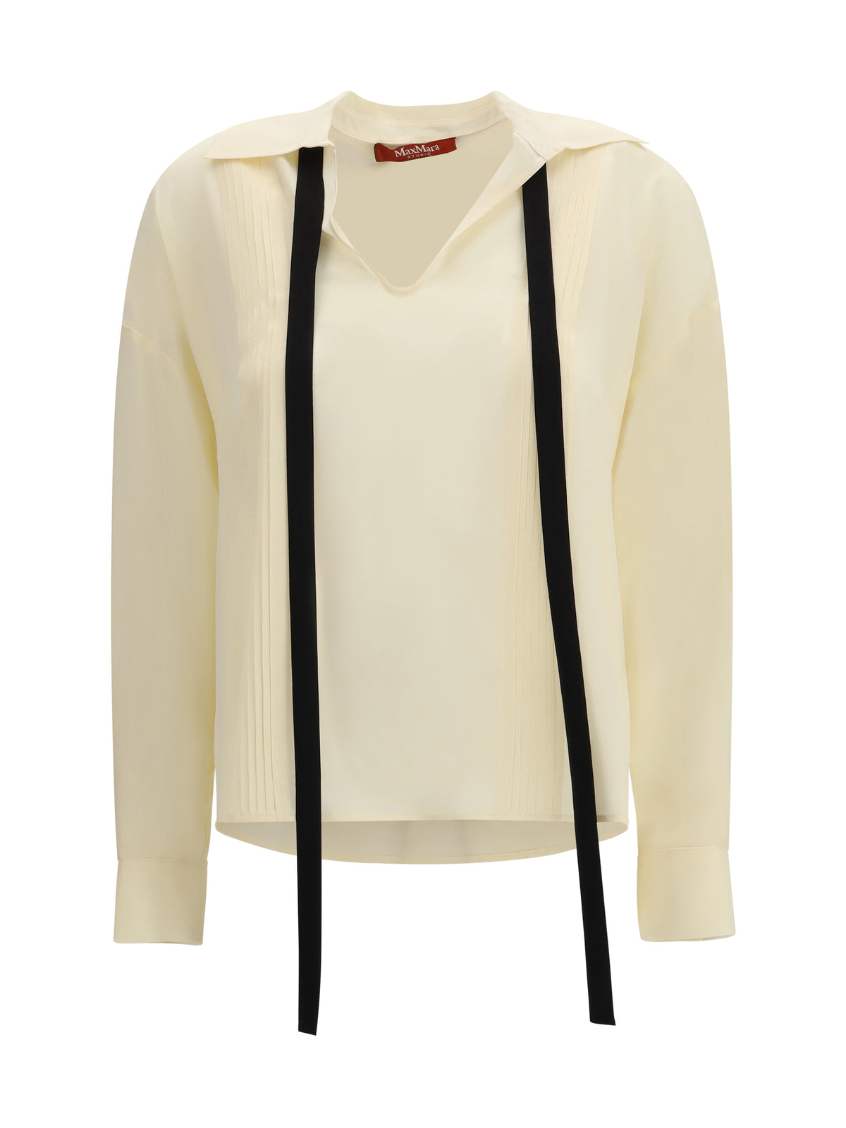 Max Mara Studio Silk Blouse - Beige