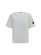 C.P. Company 30/2 mercerized cotton jersey short-sleeve T-shirt - Gauze White