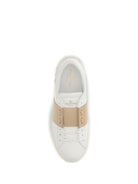 Valentino Garavani Open Sneakers - White/Sahara Beige/White