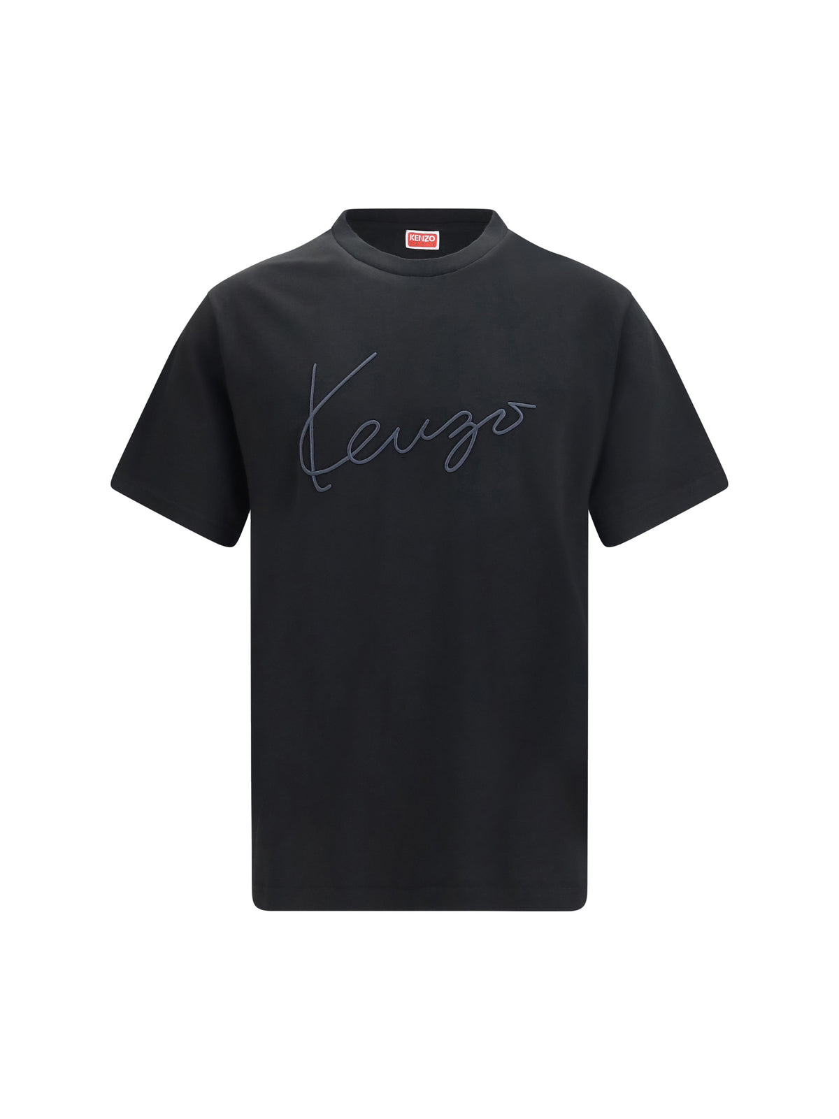 Kenzo Embroidered signature cotton T-shirt - Black