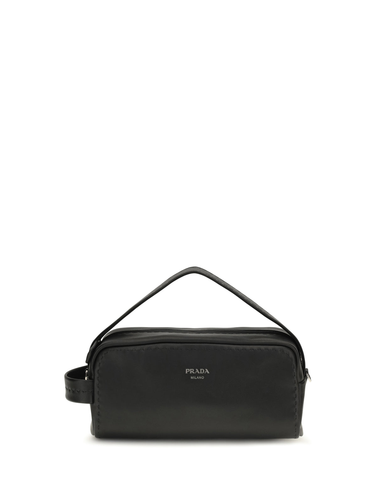 Prada Leather Shoulder Bag - Black