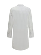 Maison Margiela Raw-edge cotton mini Dress - White