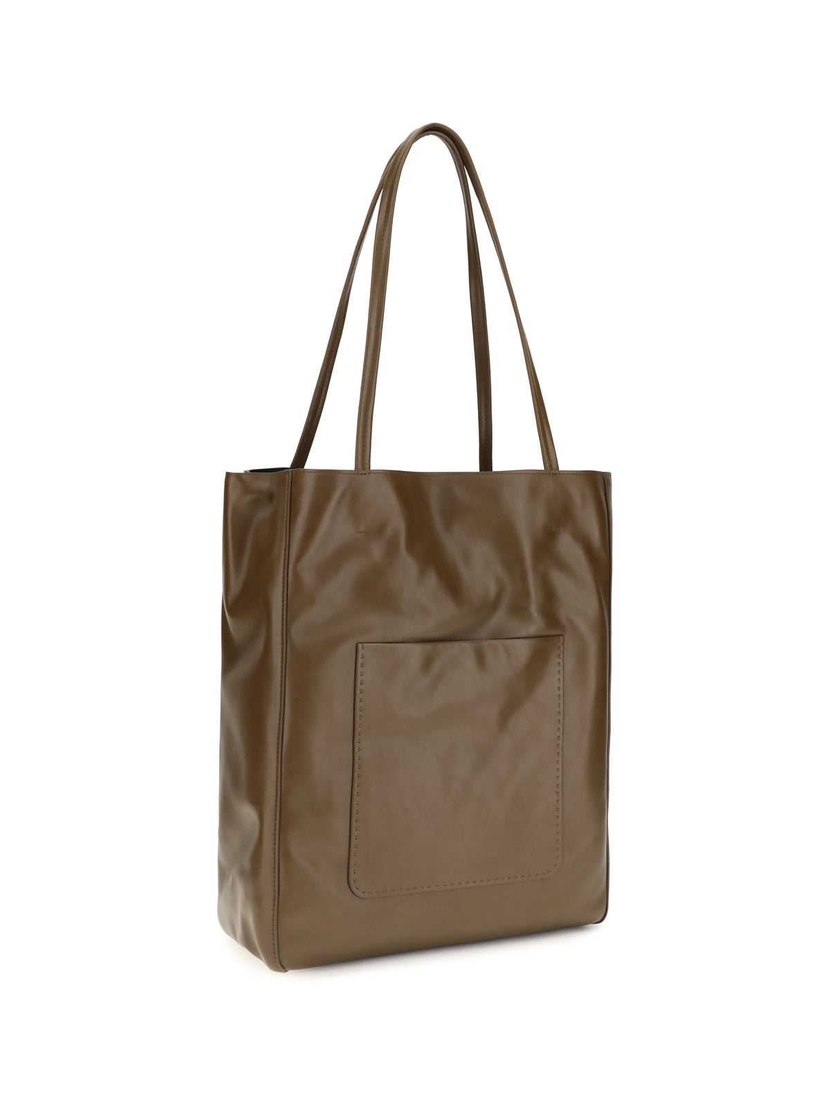 Phoebe Philo Paper Tote Bag - Olive Silver