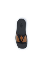 Valentino Garavani Viva Superstar slide Sandals - Black/Roasted Pecan