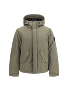 Stone Island Padded micro twill Jacket - Military Green