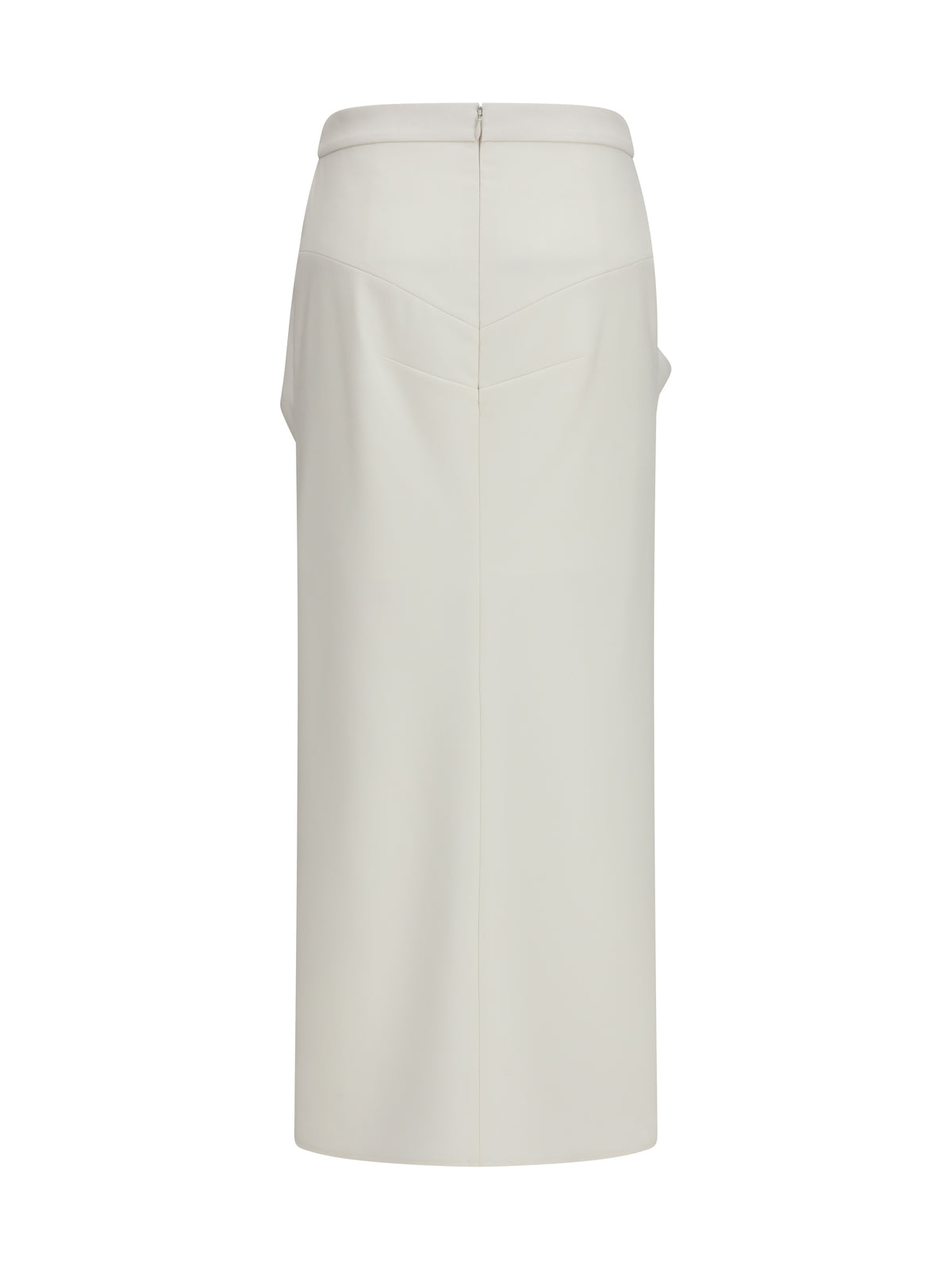 Givenchy Long draped wool and mohair Skirt - White