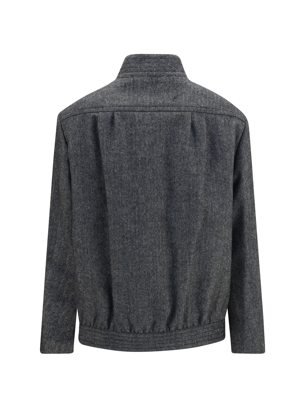 Blazé Milano Coiba Herringbone wool blend Jacket - B&W