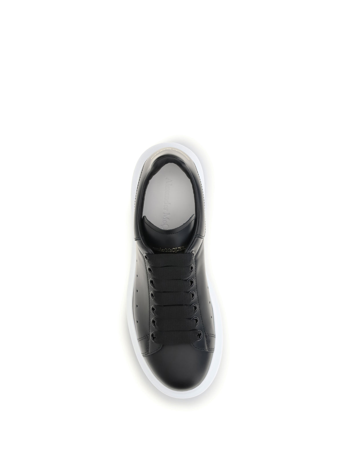Alexander McQueen Leather Sneakers - Black