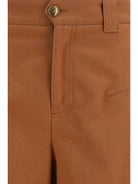 Chloé Cotton canvas barrel-leg Pants - Blushy Pink